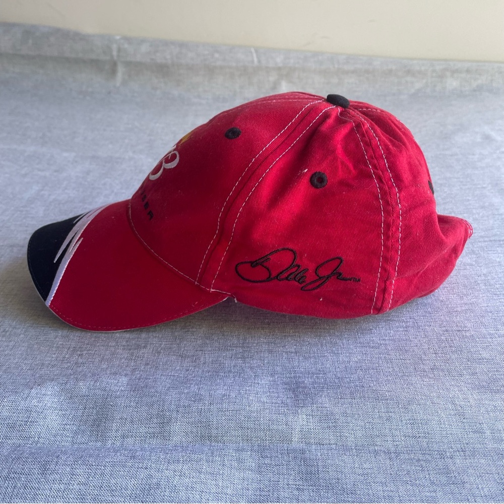 Budweiser Hat NASCAR Cap Dale Earnhardt Jr Winners Circle Adjustable Red Black 8 - Picture 4 of 12